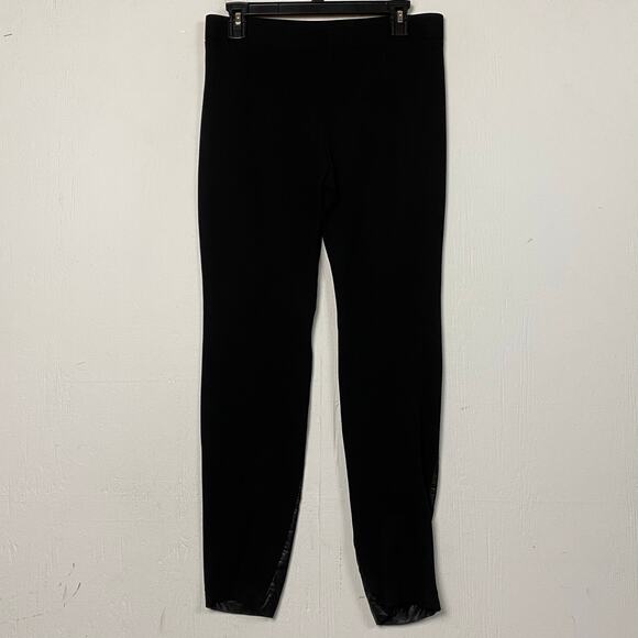 Chico's Black Faux Leather Front Pull On Leggings Size Small - Picture 4 of 6